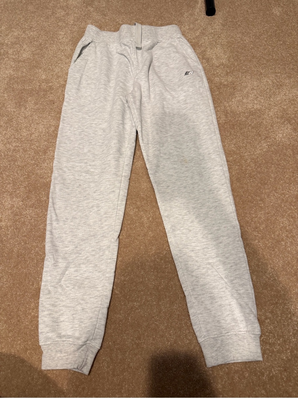 New Balance Light Gray Kids Jogger Sweatpants